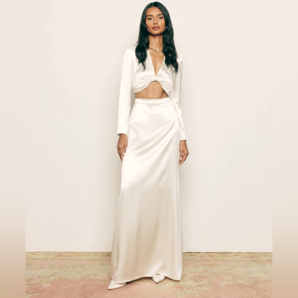 NWT REFORMATION BARCELONA SILK TWO PIECE